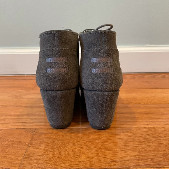 TOMS Suede Wedge Booties - Picture 4 of 8